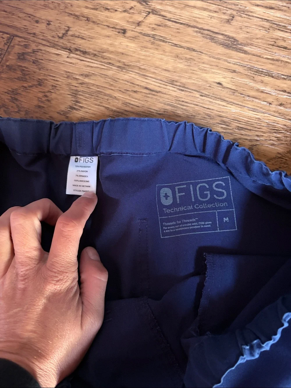 Men's Figs Elastic Waist Drawstring Pants - Navy
